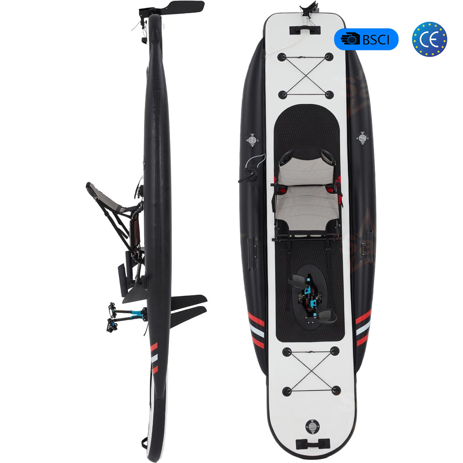 High Quality Inflatable Pedal  - огляд і ціна Fishing Kayak Pedal Drive