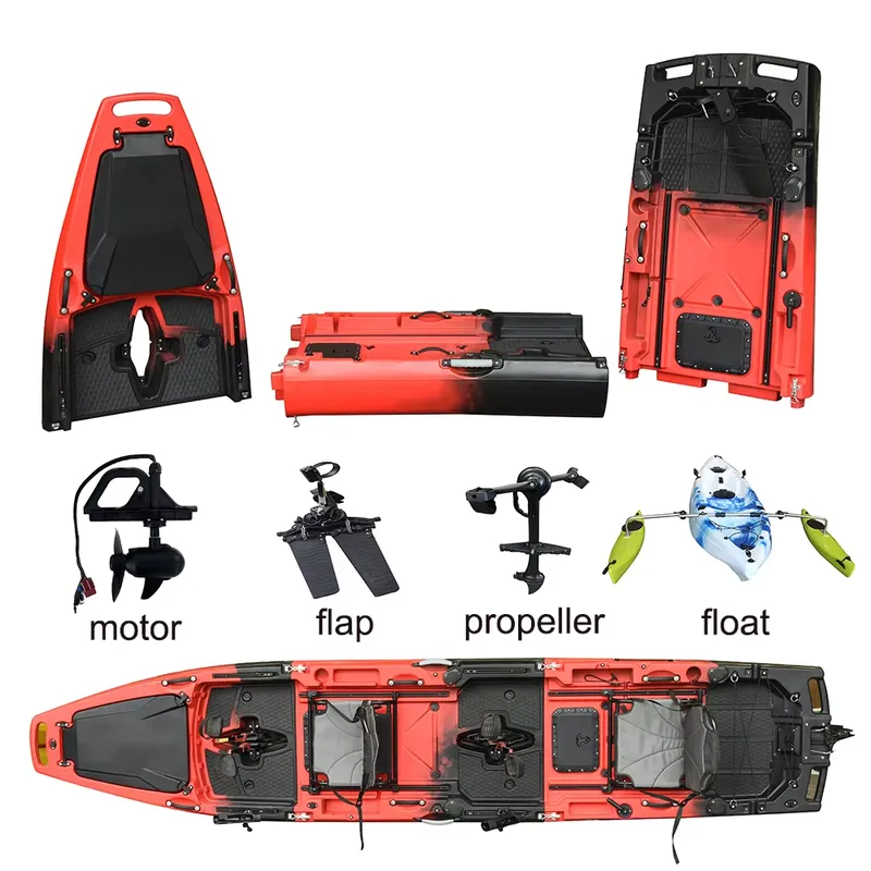 Wholesale 14 FT HDPE 3 Section - огляд і ціна Fishing Kayak Pedal Drive