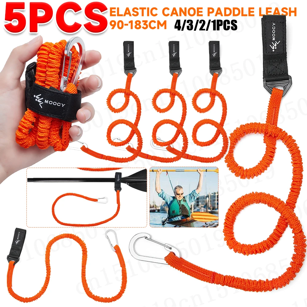 5-1PCS Elastic Kayak Canoe Pad - огляд і ціна Fishing Kayak Paddle Leash