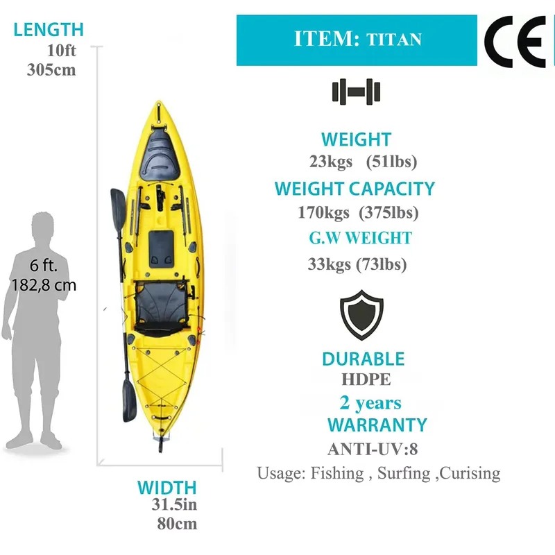 10ft Single Seat Sit on Fishin - огляд і ціна Fishing Kayak Seat
