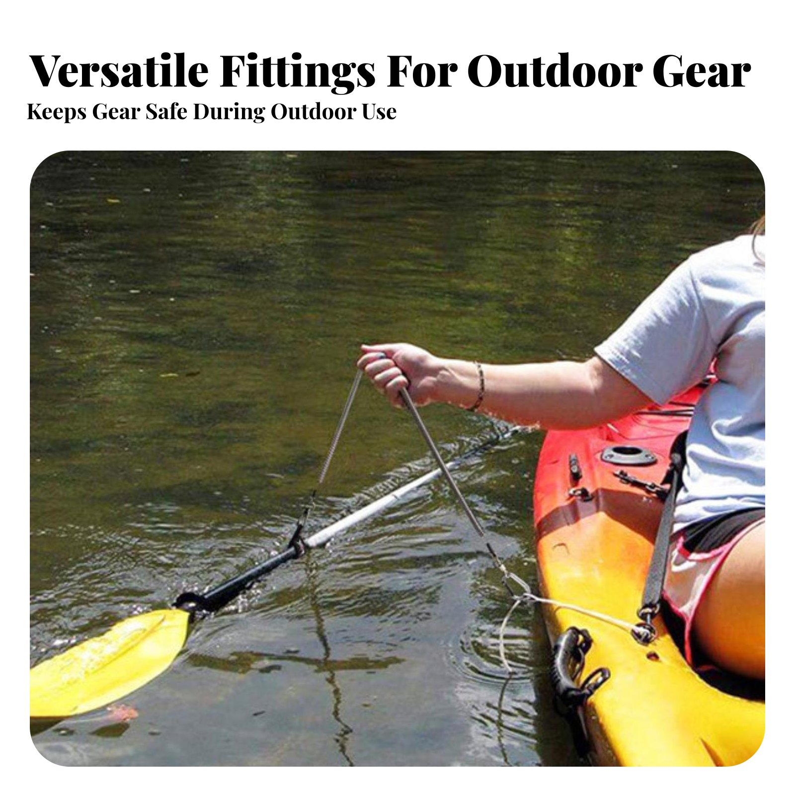 Retractable Rod Leash Adjustab - огляд і ціна Fishing Kayak Paddle Leash